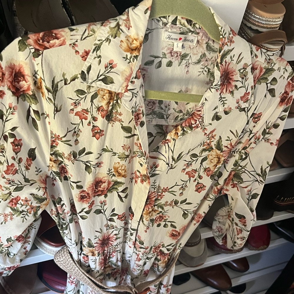 Floral Button-Up Dress